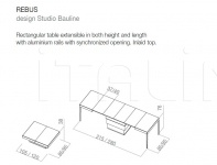 Стол-трансформер REBUS/REBUS CLASSICO Bauline