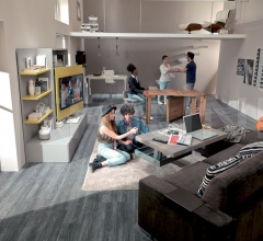 Итальянские Консоли - Стол-консоль трансформер A4 Итальянские Консоли - Стол-консоль трансформер A4 фабрика Ozzio