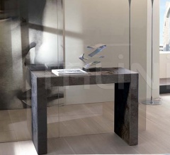 Итальянские Консоли - Стол-консоль трансформер GLASS Итальянские Консоли - Стол-консоль трансформер GLASS фабрика Ozzio