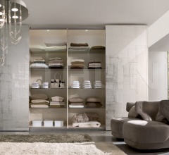 Итальянские Спальни - Шкаф Scorrevole Velluto Argento фабрика Falegnameria 1946