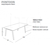 Стол обеденный PONTOON Casamania