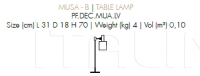 Настольная лампа Musa B Capital Decor