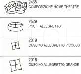 Диван для домашнего кинотеатра ALLEGRETTO New trend concepts