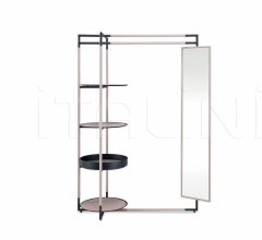 Итальянские Вешалки - Вешалка BAK VALET STAND MIRROR фабрика Frag