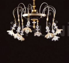 Итальянские Потолочные светильники - Потолочный светильник Medusa Foglia PL /8 Итальянские Потолочные светильники - Потолочный светильник Medusa Foglia PL /8 фабрика Due Effe