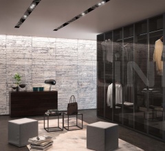 Итальянские Спальни - Гардероб Glass фабрика Jesse