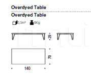 Журнальный столик Overdyed Low Table Diesel by Moroso