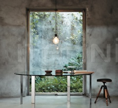 Итальянские Столы обеденные - Стол обеденный Liko Glass фабрика Desalto