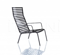 Итальянские Уличные кресла - Кресло с пуфом Striped Итальянские Уличные кресла - Кресло с пуфом Striped фабрика Magis