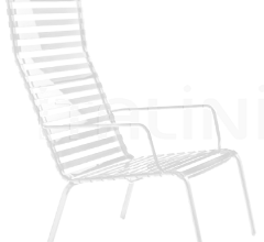 Итальянские Уличные кресла - Кресло с пуфом Striped Итальянские Уличные кресла - Кресло с пуфом Striped фабрика Magis