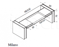 Письменный стол Milano/Milano 1 Gallotti&Radice