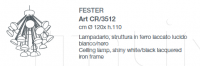 Подвесной светильник FESTER Creazioni