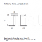 Настольная лампа Flat Lamp Table Henge