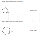 Подвесной светильник Light Ring Horizontal Polygonal Henge