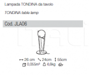 Настольная лампа Tondina Ditre Italia
