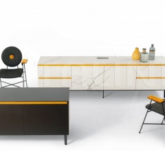 Итальянские Столовая - Буфет COSMOPOLITAN SUPERMARBLE-SUPERCERAMIC-SUPERCONCRETE фабрика Bontempi Casa