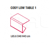 Столик COSY LOW TABLE 1 - 2 Mdf Italia