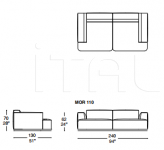 Модульный диван Modular Lineare IL Loft
