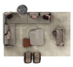 Итальянские Диваны - Модульный диван Sloane Итальянские Диваны - Модульный диван Sloane фабрика Molteni & C