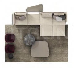 Итальянские Диваны - Модульный диван Sloane Итальянские Диваны - Модульный диван Sloane фабрика Molteni & C