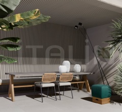 Итальянские Уличная мебель - Пуф MATCH фабрика Meridiani