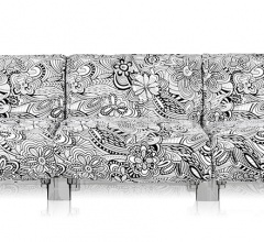 Трехместный диван Pop Missoni фабрика Kartell