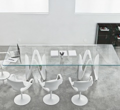 Стол обеденный Lambda Two Bases Стол обеденный Lambda Two Bases фабрика Sovet italia