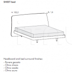 Кровать Sheet Novamobili