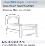Кровать Aurora Benedetti Mobili
