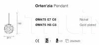 Подвесной светильник Orten’zia M47S Terzani