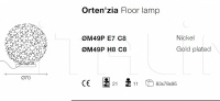 Напольный светильник Orten’zia M48P Terzani