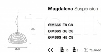 Подвесной светильник Magdalena M65S/M66S Terzani