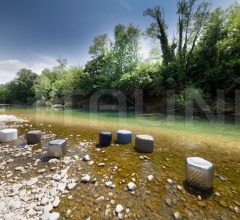Итальянские Уличная мебель - Пуф River Stone 903 Итальянские Уличная мебель - Пуф River Stone 903 фабрика Tonon