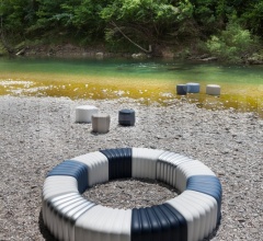 Итальянские Уличная мебель - Пуф River Snake 903 Итальянские Уличная мебель - Пуф River Snake 903 фабрика Tonon