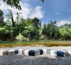 Итальянские Уличная мебель - Пуф River Snake 903 Итальянские Уличная мебель - Пуф River Snake 903 фабрика Tonon