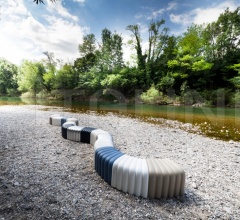 Итальянские Уличная мебель - Пуф River Snake 903 Итальянские Уличная мебель - Пуф River Snake 903 фабрика Tonon