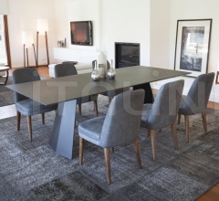 Итальянские Столы обеденные - Стол обеденный Steel Table 827 Итальянские Столы обеденные - Стол обеденный Steel Table 827 фабрика Tonon