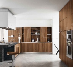 Итальянские Кухни с барной стойкой - Кухня LOOP WALNUT Итальянские Кухни с барной стойкой - Кухня LOOP WALNUT фабрика Old Line