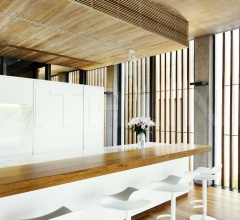 Барный стул BCN Disc Base фабрика Kristalia