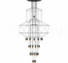 Итальянские Свет - Подвесной светильник Wireflow Chandelier Итальянские Свет - Подвесной светильник Wireflow Chandelier фабрика Vibia