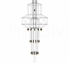 Итальянские Свет - Подвесной светильник Wireflow Chandelier Итальянские Свет - Подвесной светильник Wireflow Chandelier фабрика Vibia