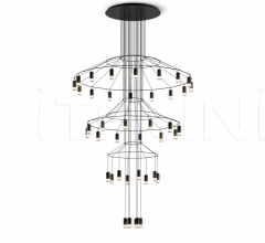 Итальянские Свет - Подвесной светильник Wireflow Chandelier Итальянские Свет - Подвесной светильник Wireflow Chandelier фабрика Vibia