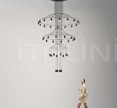 Итальянские Свет - Подвесной светильник Wireflow Chandelier Итальянские Свет - Подвесной светильник Wireflow Chandelier фабрика Vibia