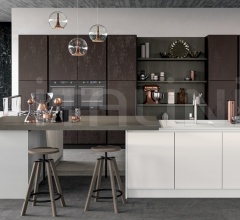 Итальянские Кухни с барной стойкой - Кухня GLASS 1 Итальянские Кухни с барной стойкой - Кухня GLASS 1 фабрика Arredo3 srl