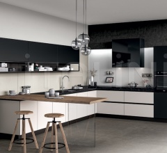 Итальянские Угловые кухни - Кухня GLASS 2 Итальянские Угловые кухни - Кухня GLASS 2 фабрика Arredo3 srl
