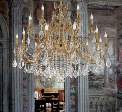 Итальянские Люстры - Люстра 090/12+6-SH/P Итальянские Люстры - Люстра 090/12+6-SH/P фабрика Possoni