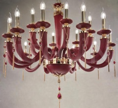 Люстра  Julienne red&gold L12+6 фабрика Euroluce Lampadari