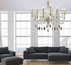 Люстра Amelie L8+4 фабрика Euroluce Lampadari