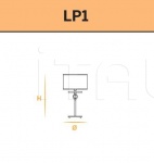 Настольная лампа Yncanto LG1-LP1 Euroluce Lampadari