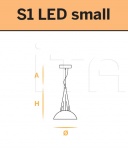 Подвесной светильник Argo S1 Small - Large Euroluce Lampadari